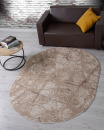 Российский овальный ковёр F175 BEIGE