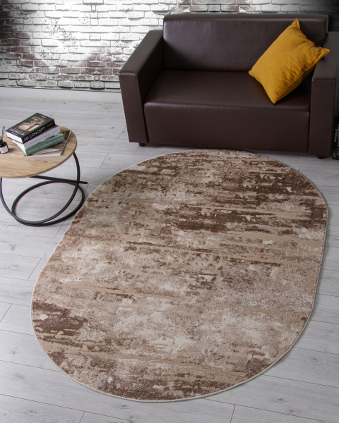 Российский овальный ковёр F176 BEIGE