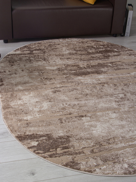 Российский овальный ковёр F176 BEIGE
