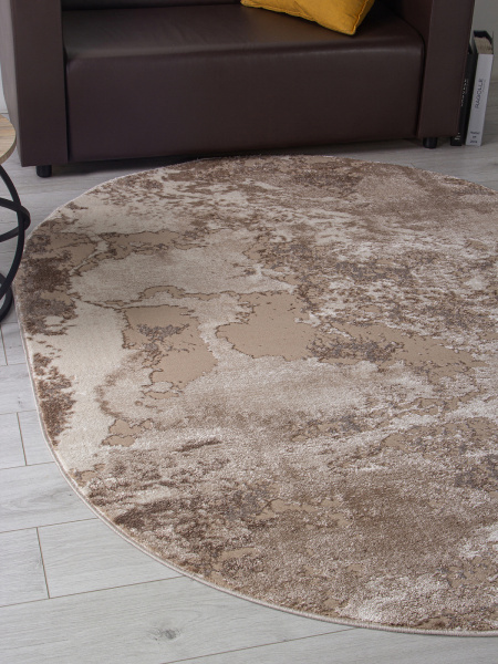 Российский овальный ковёр F177 BEIGE