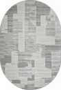 Российский овальный ковёр F190 CREAM-GRAY