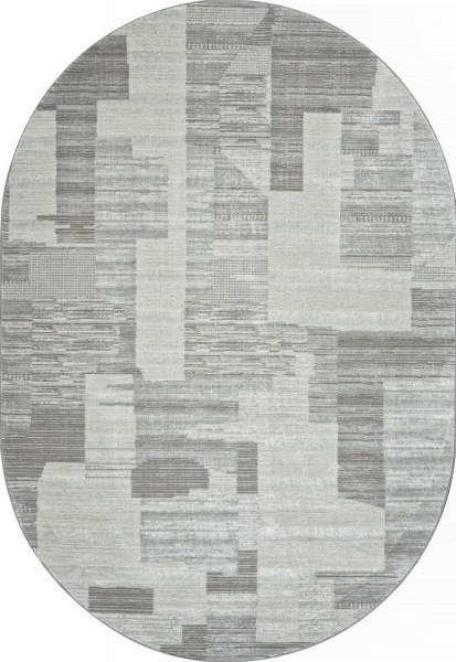 Российский овальный ковёр F190 CREAM-GRAY
