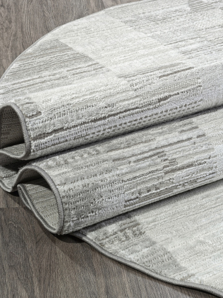 Российский овальный ковёр F190 CREAM-GRAY