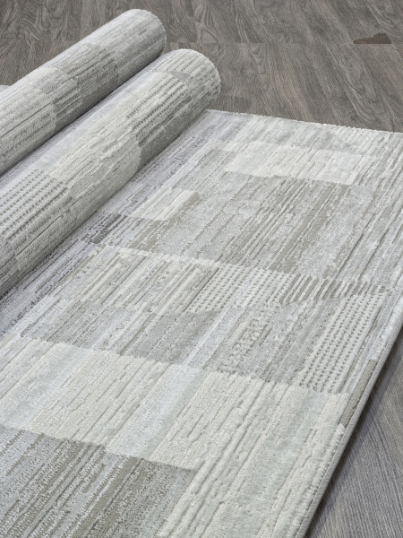 Российский прямоугольный ковёр F190 CREAM-GRAY
