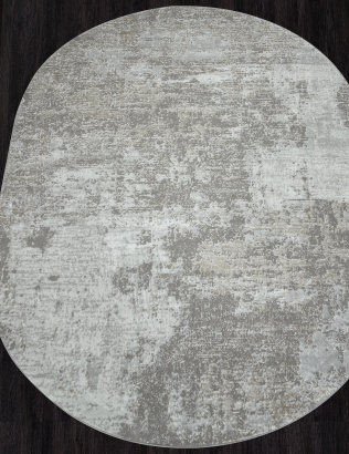 Российский овальный ковёр F194 BEIGE-GRAY