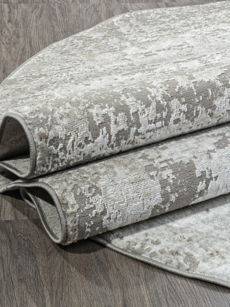 Российский овальный ковёр F194 BEIGE-GRAY