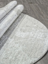 Российский овальный ковёр F196 CREAM-GRAY