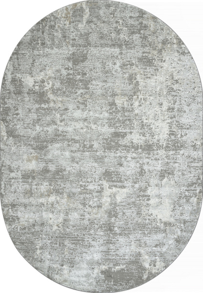 Российский овальный ковёр F197 CREAM-GRAY