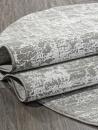 Российский овальный ковёр F197 CREAM-GRAY