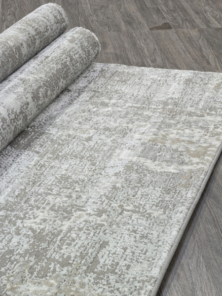 Российский прямоугольный ковёр F197 CREAM-GRAY