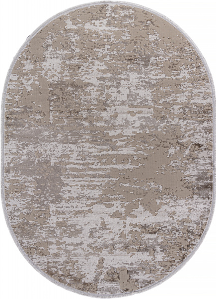 Российский овальный ковёр F201 BEIGE