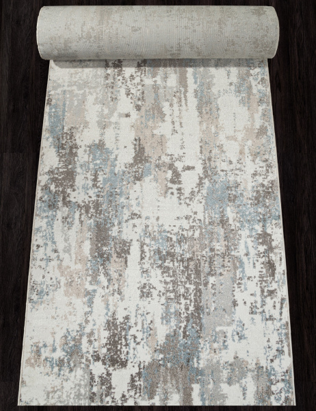 Ковровая дорожка F229 BEIGE-BLUE 