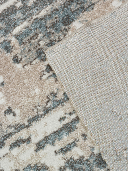 Ковровая дорожка F231 BEIGE-BLUE 