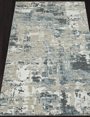 Российский прямоугольный ковёр F231 BEIGE-BLUE
