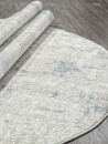 Российский овальный ковёр F232 BEIGE-BLUE