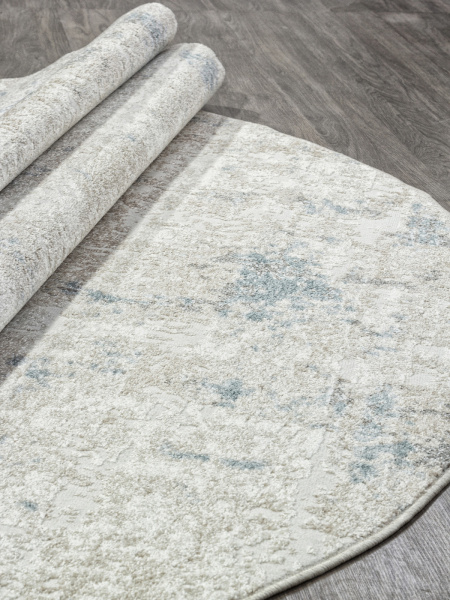 Российский овальный ковёр F232 BEIGE-BLUE