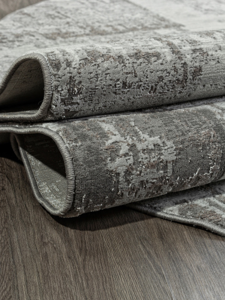 Российский овальный ковёр F237 GRAY-BEIGE