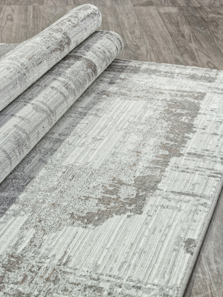 Российский прямоугольный ковёр F237 GRAY-BEIGE