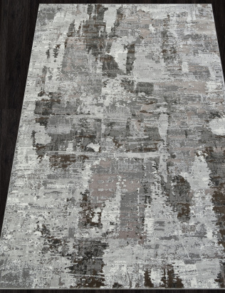 Российский прямоугольный ковёр F238 GRAY-BEIGE