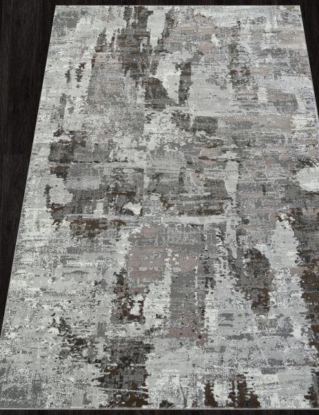 Российский прямоугольный ковёр F238 GRAY-BEIGE