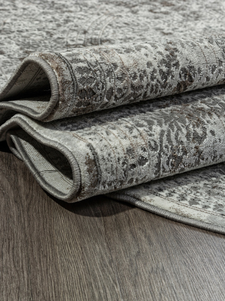 Российский овальный ковёр F239 GRAY-BEIGE