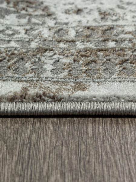 Российский овальный ковёр F239 GRAY-BEIGE