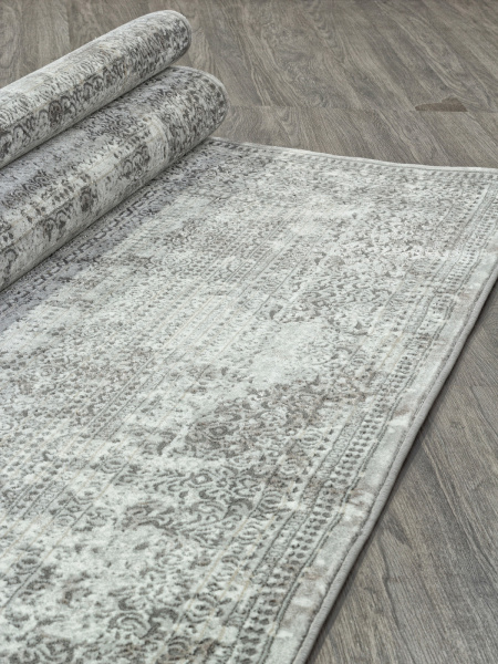 Российский прямоугольный ковёр F239 GRAY-BEIGE