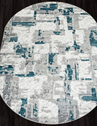Российский овальный ковёр F288 GRAY