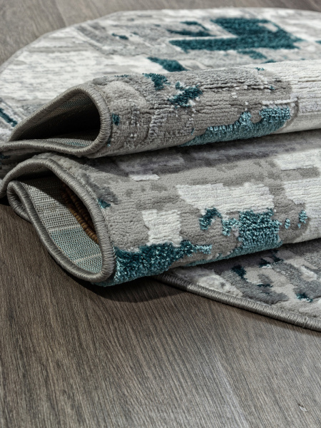 Российский овальный ковёр F288 GRAY