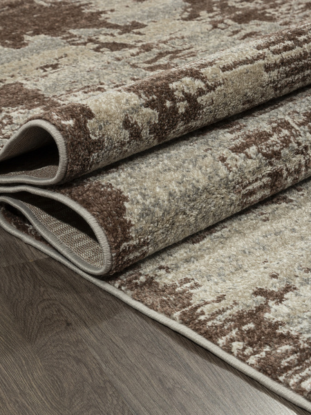 Российский прямоугольный ковёр F303 BEIGE-BROWN