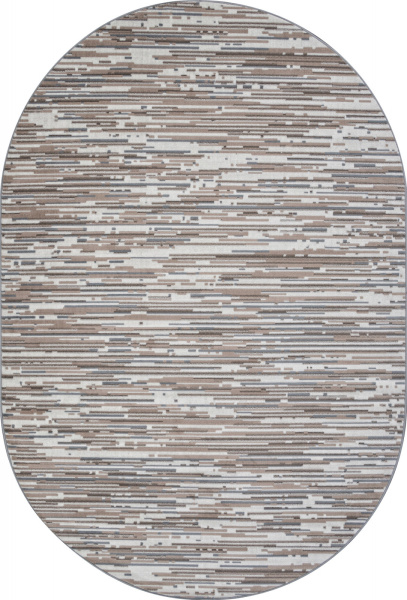 Российский овальный ковёр F352 CREAM-BLUE