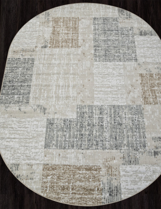 Российский овальный ковёр F387 BEIGE