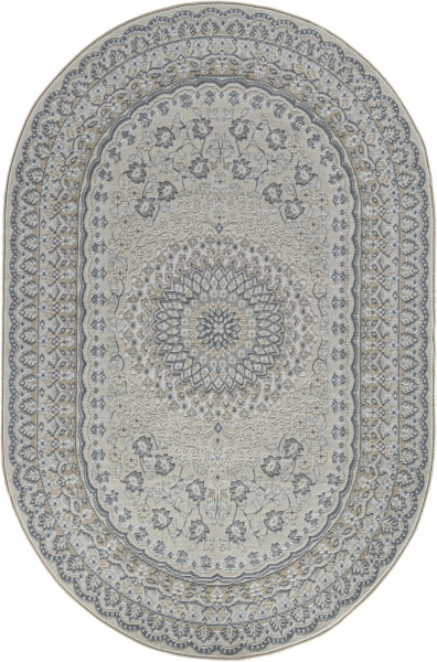 Российский овальный ковёр F399 BEIGE