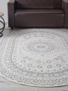 Российский овальный ковёр F399 BEIGE