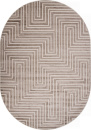 Российский овальный ковёр F412 BEIGE