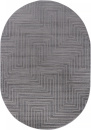 Российский овальный ковёр F412 LIGHT GRAY