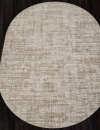 Российский овальный ковёр F415AE BEIGE / L.BROWN