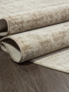 Российский овальный ковёр F415AE BEIGE / L.BROWN