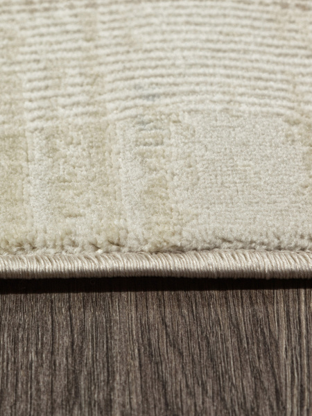 Российский овальный ковёр F416AD BEIGE / L.BROWN