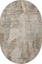 Российский овальный ковёр F428AB BEIGE / PUDRA