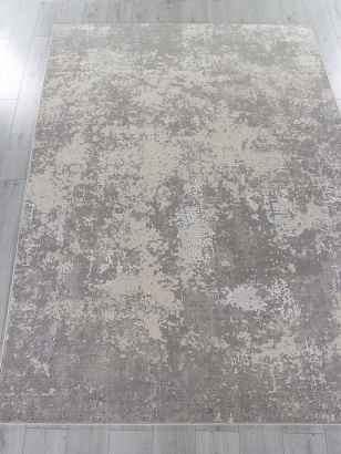 Российский прямоугольный ковёр F477 GRAY-BEIGE