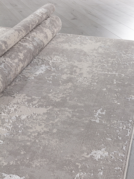 Российский прямоугольный ковёр F477 GRAY-BEIGE