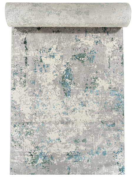 Ковровая дорожка F477 GRAY-BLUE 