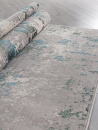 Российский прямоугольный ковёр F477 GRAY-BLUE