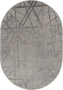 Российский овальный ковёр F478 GRAY-BEIGE