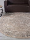 Российский овальный ковёр F481 BEIGE