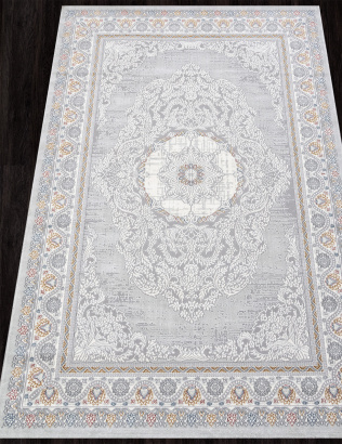 Российский прямоугольный ковёр GA014N GREY / MULTI