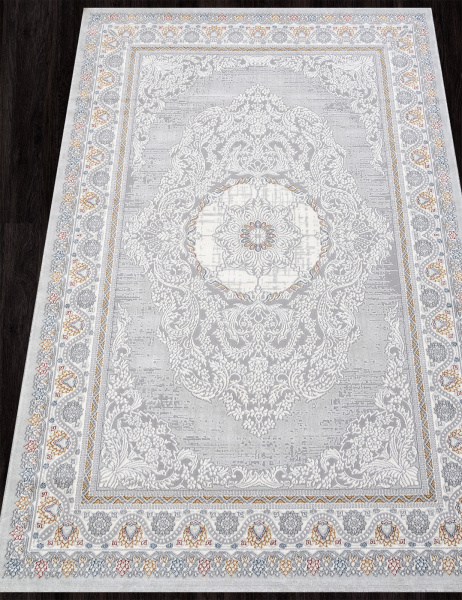 Российский прямоугольный ковёр GA014N GREY / MULTI