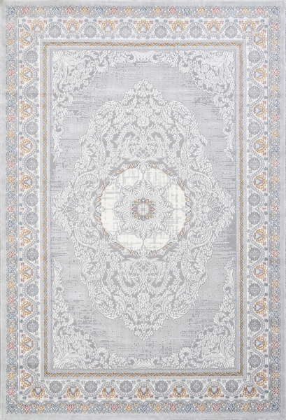Российский прямоугольный ковёр GA014N GREY / MULTI