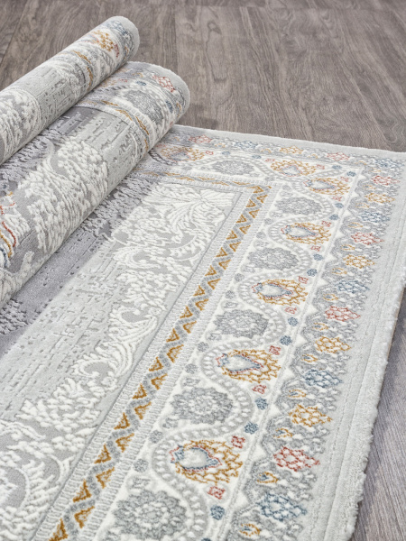 Российский прямоугольный ковёр GA014N GREY / MULTI